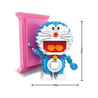 loz 1711 diy Doraemon series 388pcs building blocks - intl