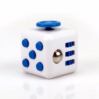Murah Meriah Mainan Fidget Cube Therapy Toys - Biru Putih