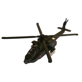 Toylogy Mainan Anak Helikopter Militer - Die Cast Metal Military Helicopters 8120 - (Dark Green)