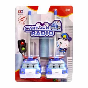 AA Toys Mainan Walkie Talkie Robocar Poli -Mainan Cartoon Radio Walki Talki