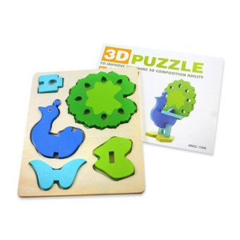 Kayla Org - Mainan Edukasi Puzzle 3D Burung Merak
