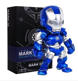 Ace Attack Mavel Avengers Ironman Iron 3 Man Mark XLII with LED Light emitting Beastkingdom lighting Action Figure Doll
