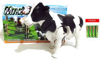 Daymart Toys Collectible Animal Milk Cow - White
