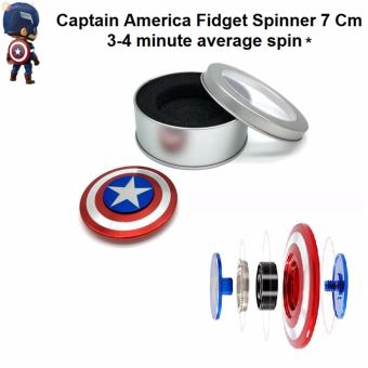 Fidget Spinner Hand Spinner Toys Captain America 7 cm (Large)- Mainan spinner- Limited Edition