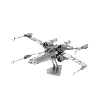 Yingwei 639 pesawat terbang 3D model mikro diseduh sendiri mainan patung teka-teki Star Wars Perak