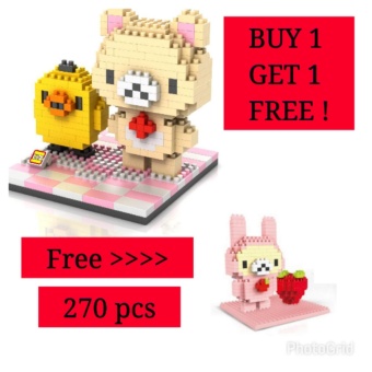 ( Buy 1 Get 1 Free ) Loz Large 9436 Bear Free Linkgo 9613 Strawberry