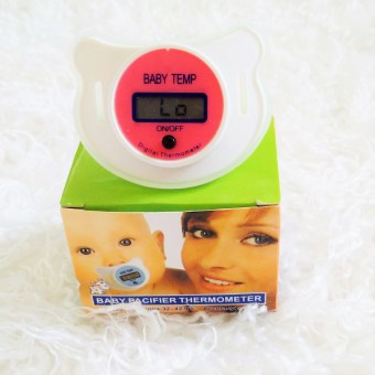 Baby Pacifier Thermometer- Hot Pink