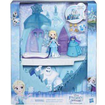 Hasbro Disney Frozen Little Kingdom Elsa's Frozen Castle Mainan Anak 3 tahun ke atas Boneka Elsa Frozen dan Istananya Gratis Ongkir