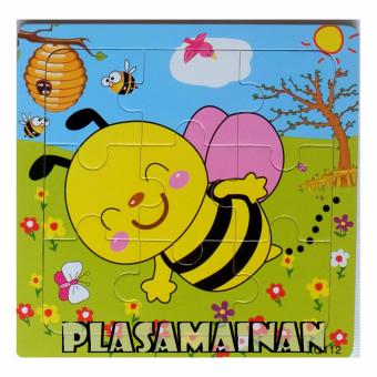 AA Toys Puzzle Kayu Hewan 15 x 15 QX112 - Mainan Kayu Binatang Lebah