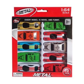 AA Toys Die Cast Metal Car Isi 10 Pcs - Mainan Miniatur Kendaraan Mobil
