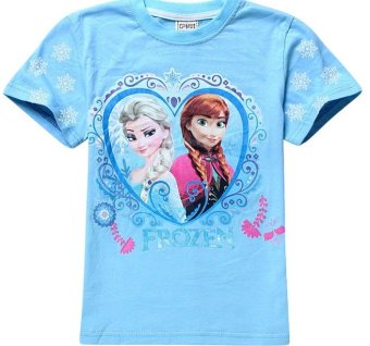 Chloe's Clozette T-shirt Frozen-SS02 - Biru