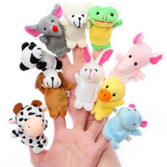 TSH Mainan Edukasi Boneka Jari Binatang / Animal Finger Doll set isi 10 Buah - Multi Colour