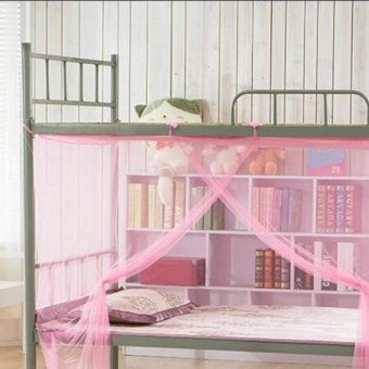 Encryption Nets 1.2 m Bed Student Dormitory Mosquito Nets Party Pink - intl