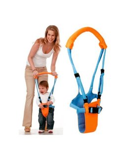 Baby Moonwalk Walking Assistance - Alat Bantu Jalan - Biru Orange
