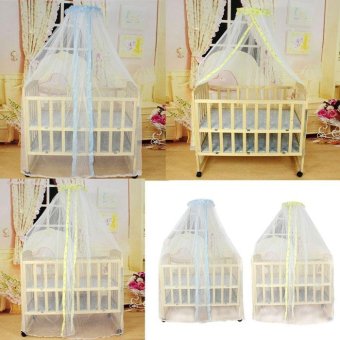 Summer Baby Bed Mosquito Mesh Dome Curtain Net for Toddler Crib Cot Canopy - intl