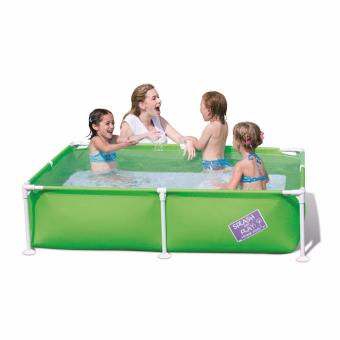 Bestway Frame Pool Kotak 162cm (3 Warna) Kolam Renang Anak Tanpa Angin 56218