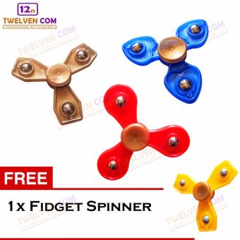 FIDGET SPINNER 2PC Fidget Spinner Hand Toys Focus Games / Mainan Spinner Tangan Penghilang Kebiasan Buruk - Random Color