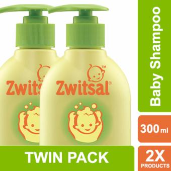 Zwitsal Baby Shampoo Natural Avks - Pump - 300ml Twin Pack