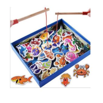 Kid Early Education 32 Magnetism Go Fishing Game Box-packed - intl
