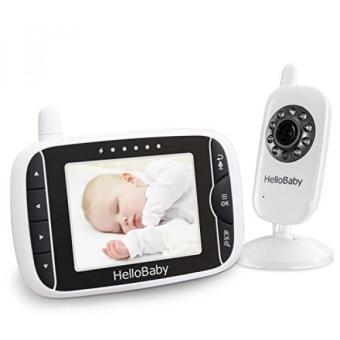 GPL/ HelloBaby HB32 Digital Wireless Video Baby Monitor with Night Vision & Temperature Sensor, 2 Way Talk/ship from USA - intl