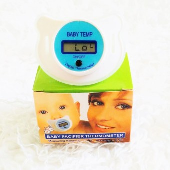 Baby Pacifier Thermometer- Biru