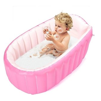Intime Baby Bath up Pink + Pompa 5 inch
