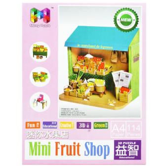TSH Mainan Edukasi 3D Puzzle / Miniatur Mini Fruit Shop - Multi Colour