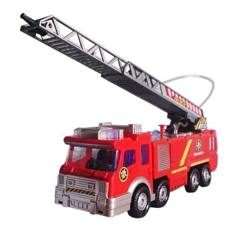 Toylogy Mainan Kendaraan Mobil Pemadam Kebakaran - Fire Squad Car/Truck ( Red )