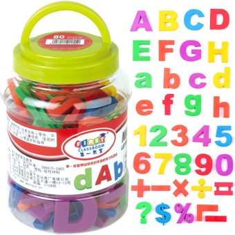 First Classroom Magnetic Letters & Numbers Toples Besar - 80 pcs