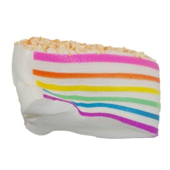 Colorful Sandwich Sugar Cream Scented Bread Slow Rising Squeeze Stress Toy Yellow - intl