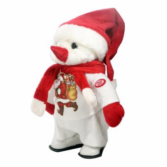 Boneka besar snowman - big snowman doll - Red