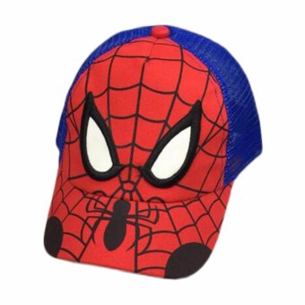 PTQ New spider-man net cap children hat boy baby spring and summer outdoor sunshade cap - intl
