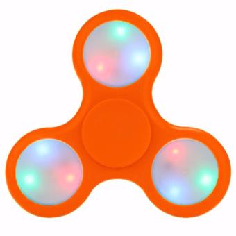 Fidget Spinner LED Light Colours Disco ON OFF Hand Finger Toys for Focus Anxiety & Stress Relief EDC Tri-Spinner - Mainan Jari Tangan Putar Lampu LED Disko Warna untuk Fokus Penghilang Stres & Kegelisahan Spiner