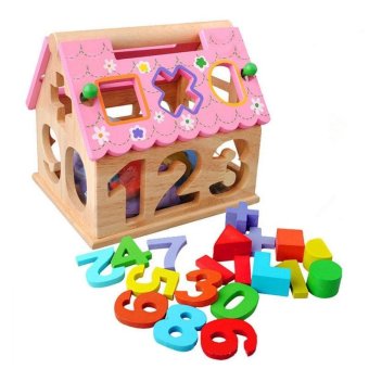 Wooden The Wisdom of Housing/Wooden Digital Geometry Box Toys/Educational Toys/Wooden Toys - intl