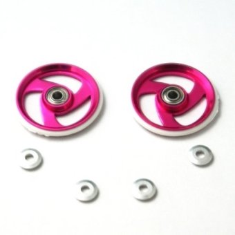 Akiba Hobby Rollers Aluminium w/ Plastic Ring 19mm For Tamiya Mini 4WD - Pink