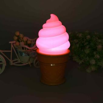 Ice Cream Shaped Desk Table Lamp Night Light For Kids Children Bedroom Decor New - intl