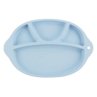 Food-Grade silicone One-piece Happy Silicone Baby Kid Suction Table Food Tray Placemat Plate Mat - intl