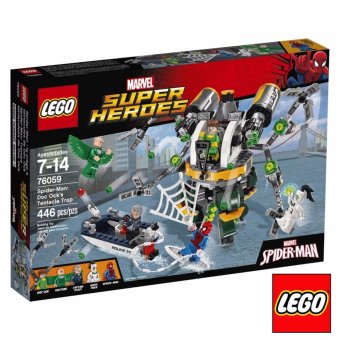 LEGO Super Heroes 76059 Spider-Man: Doc Ock's Tentacle Trap Building Kit (446 Piece) - intl
