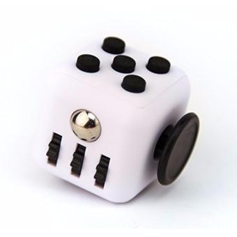 Fidget Cube Kickstarter Finger Toys Therapy Vinyl Desk Stress Relief - Black White