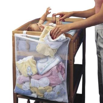 ilovebaby Baby Nursery Cot Bed Diaper Hanging Multi Funtion Storage Bag Closet Holder Basket - intl