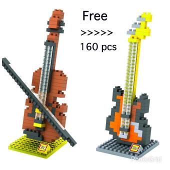 (Buy 1 Get 1 Free) Loz Medium 9196 Violin Free Loz Medium 9195 Bass Guitar