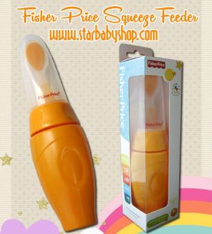 Fisher Price -Soft Squeeze Feeder - Botol Sendok Bayi Anak - Orange