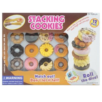 TSH Stacking Cookies Tower Game Family Game Tumpuk Kue - Multi Colour