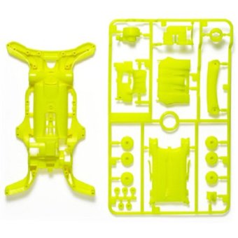 Tamiya AR Fluorescent-Color Chassis Set - Kuning