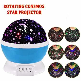 Angelila Baby Night Lights With USB Cable Kids Bedsides Led Star Moon Lamp (blue)(blue) - intl