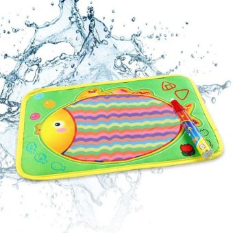 Water Drawing Painting Writing Mat Board & Magic Pen Doodle Toy Gift Green - intl