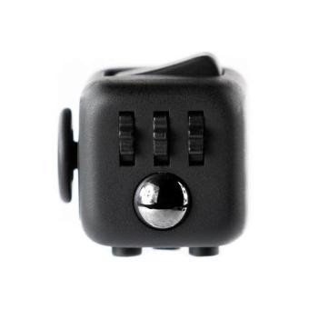 Mainan Pelepas Stress Fidget Cube - Black