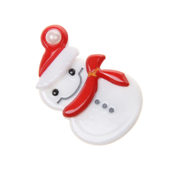 Lovely Christmas Snowman Hair Barrette Clip Hairpin Baby Girl Headwear - intl