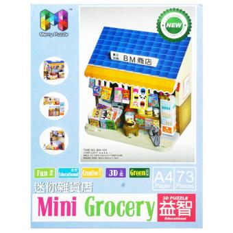 TSH Mainan Edukasi 3D Puzzle / Miniatur Mini Grocery - Multi Colour