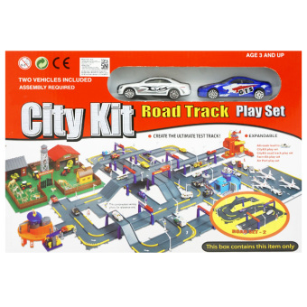 TSH City Kit Road Set Track Playset Street Machine Diecast Metal PT-430